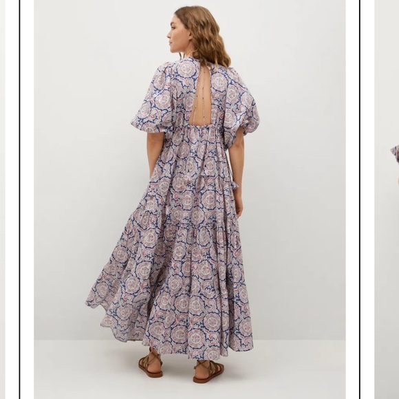 Mango x Chufy - Printed Maxi Dress - Picture 9 of 13